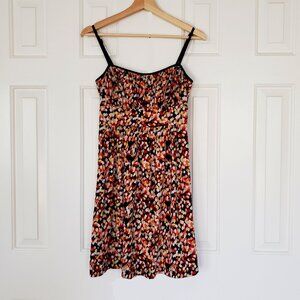 Johnny Martin Multi Color Dress - Size M - Flowy, ruched, spaghetti straps.
